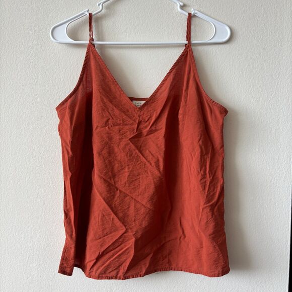 A New Day Rust Orange Tank Top - Size Medium - Picture 1 of 6